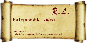 Reinprecht Laura névjegykártya